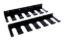 Radius Rod Tray 1.125in Rod-Double Stack  15in L
