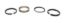 Piston Ring Set 4.475 Moly 1/16 1/16 3/16