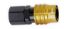 Q/R Female 1/2 NPT #8 Socket Valved Gold/Black