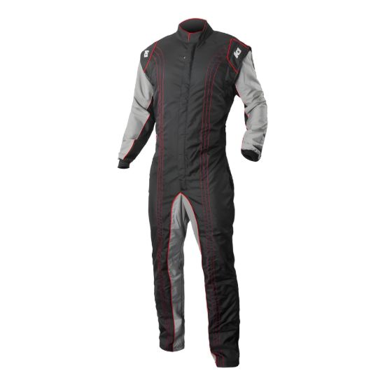 Suit Karting GK2 Adult 2X-Large Black/Red