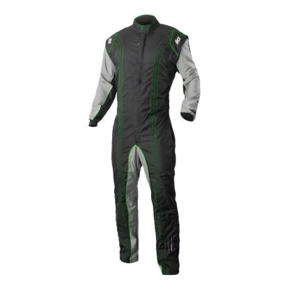 Suit Karting GK2 Adult X-Large Black/Green