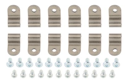 3/8in Stainless Steel Single Line Clamps 12Pk