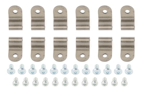 3/8in Stainless Steel Single Line Clamps 12Pk