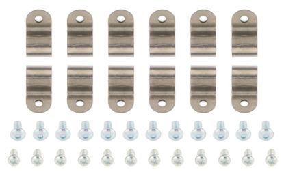 1/2in Stainless Steel Single Line Clamps 12Pk