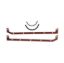 Oil Pan Gasket Set -SBC 86-97 w/1-Piece Rr Main