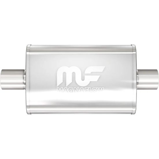 Stainless Muffler 2.5in Center In/Out