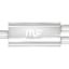 Stainless Muffler 3in Inlet/Dual 2.5in Out