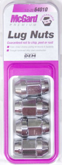 LUG NUT 1/2 BULGE CONICAL SEAT (4)