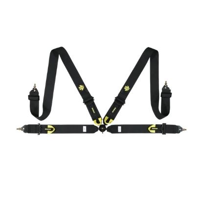 Corsa Harness 4 Point 3x3 Black Clip in  Cam