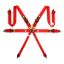 Corsa Harness 6 Point 3x3x2 Red Clip in Cam