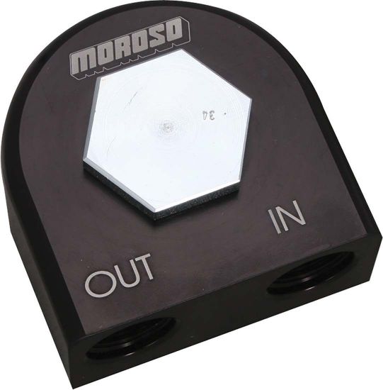 Oil Filter Adapter 90-Deg Remote  13/16-16
