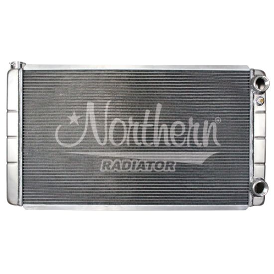 GM Radiator Dual Pass 19 x 35 Changeable Inlet