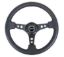 Steering Wheel 350mm 3in Dish Black Leather