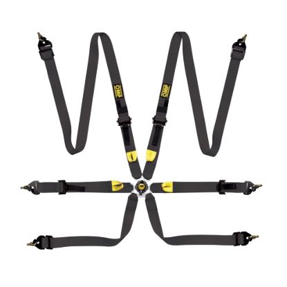 First 2 Harness Black Clip In 6 Point