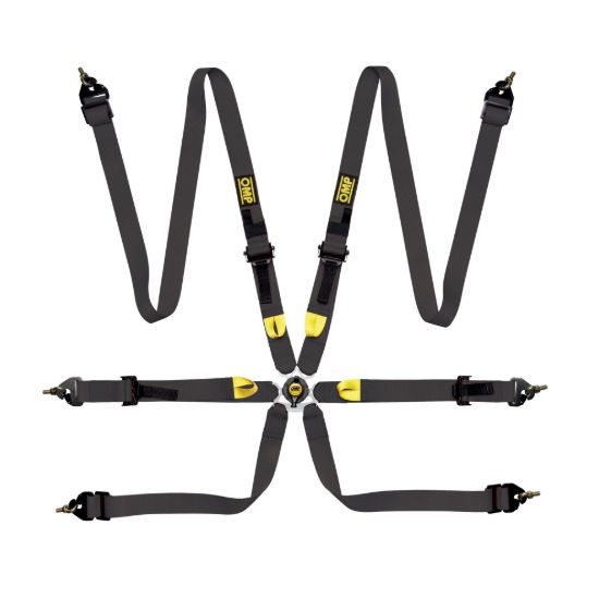 First 2 Harness Black Clip In 6 Point