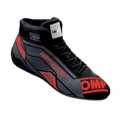 OMP SPORT SHOES FIA 8856 -2018 BLACK / RED SZ. 43
