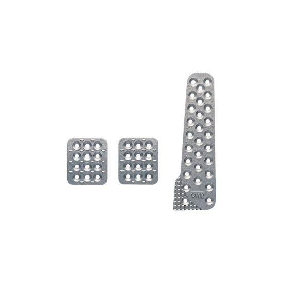 3 Pedal Set Sandblasted Aluminum w/ Long Gas Ped