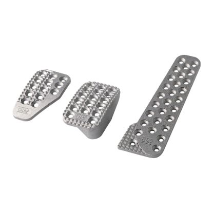 3 Pedal Set Sandblasted Aluminum w/ Long Gas Ped