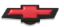Large Chevy Bowtie Air Cleaner Nut Blk Crinkle