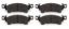 Brake Pad Full Size GM 39 Compound