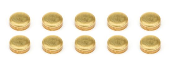 Expansion Plugs 10pk - Brass 1-3/8 Dia