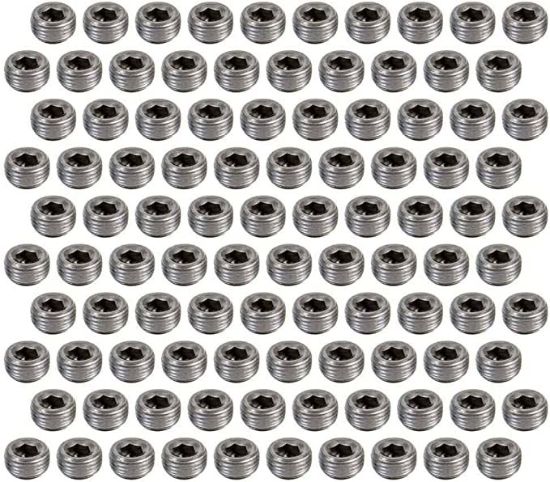 1/2 Pipe Plugs 100pk Hex Socket