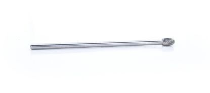 Carbide Burr - Dbl Cut Solid 3/8 Oval w/6in Shk