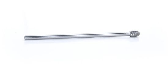 Carbide Burr - Dbl Cut Solid 3/8 Oval w/6in Shk