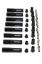 Ceramic Spark Plug Boot Kit Straight 8pk Black