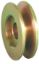 Pulley 1-V Yellow Zinc 2-3/8in OD