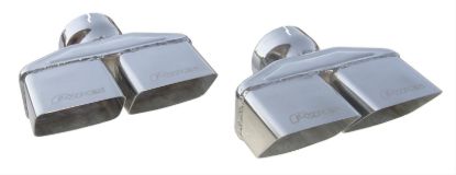 Exhaust Tips Slip Fit 3in Dual Rectangle Slant