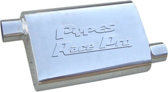 Stainless Muffler 3in Offset/Offset