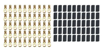 Ring Terminal #10 10-12 Ga w/Heat Shrink 50pk