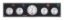 3-1 Gauge Panel OP/WT/OP /FP w/3-3/8in Tach Black