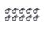 Adel Line Clamps Nylon 1/2in 10pk