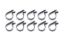 Adel Line Clamps Nylon 1in 10pk