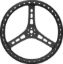 15in Steering Wheel L/W Aluminum Black