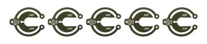 Alum Packer 14mm 1/32in Thick - 5 Pack