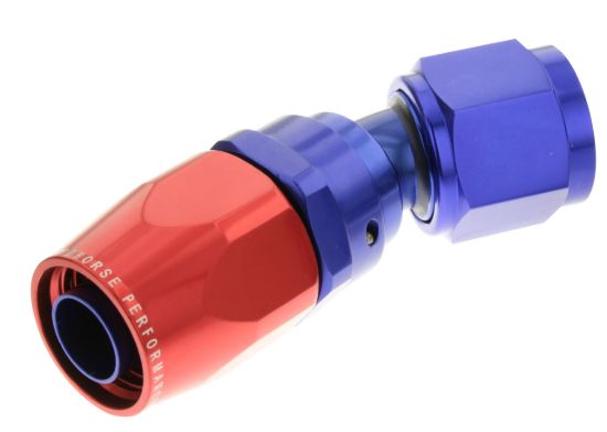 10AN 30 Degree Female Aluminum Hose End RD BLU
