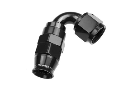8AN 120 Degree PTFE Reusable Hose End Black