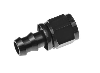 12AN Push Lock Hose End Black STR