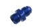 6AN - 9/16in x 24 Holley Single Feed Carb Fitting