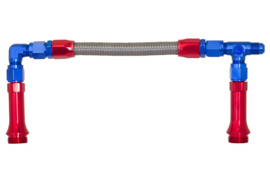 6AN Dual Feed Carb Kit Blue
