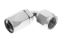6AN 90Deg Female Alum Hose End Non-Swivel CLR
