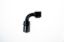 6AN 90Deg Crimp Hose End Black