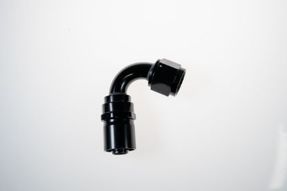 10AN 120Deg Crimp Hose End Black