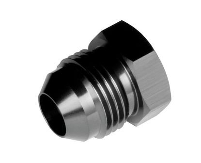 10AN Flare Plug 1/pkg Black