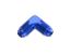 8an Male 90-Deg Flare Adapter Fitting Blue
