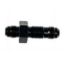 12AN Bulkhead Adapter Straight Male Male Black