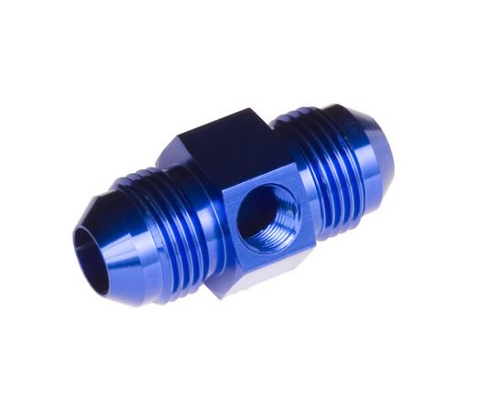 6AN Male to 6AN Male 1/8in NPT in Hex Blue